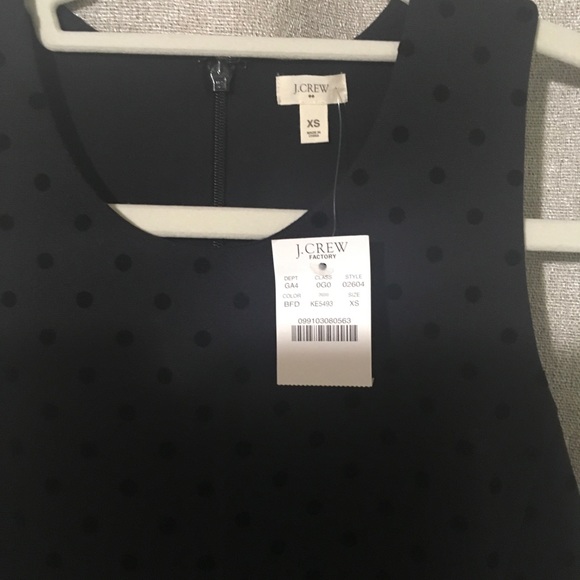 J.Crew ponte black dot dress - Picture 3 of 3